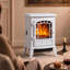 HOMCOM 39 cm W White Electric Stove