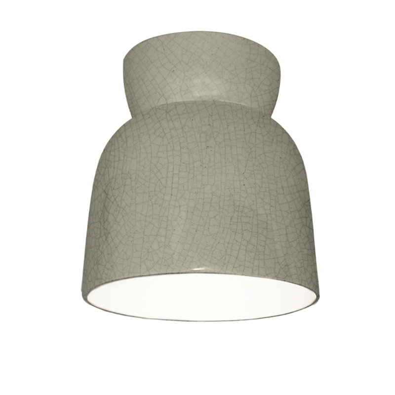 Logan Radiance - Hourglass Flush-Mount, Celadon Green Crackle, LED (Integrated)