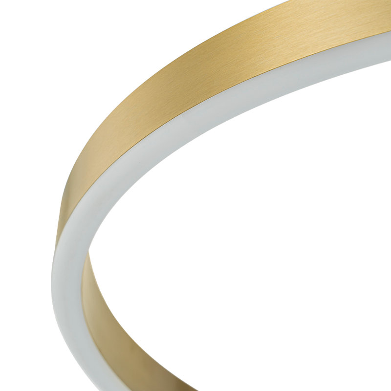 Minimalist Ring Dimmable LED Pendant, Gold