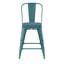 Tabouret à hauteur de comptoir toutes saisons avec siège en résine polyester Brinya-1772882666-1772882667