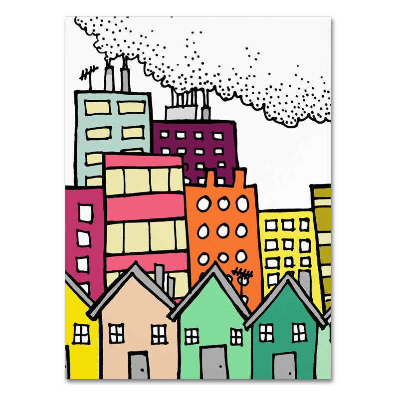 Breagh «Dirty City», reproduction sur toile tendue, H 47 po x l 35 po