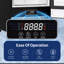 Coolake 15” 120 Lbs/day Built-in Ice Maker, Self Cleaning Freestanding Under Counter Ice Machine With 30 Lbs Ice Storage