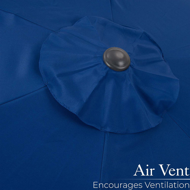 Atri 240cm Market Parasol, Navy