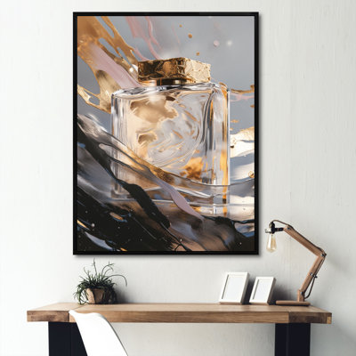 L'essence du parfum V - Fashion Perfume Wall Art Living Room