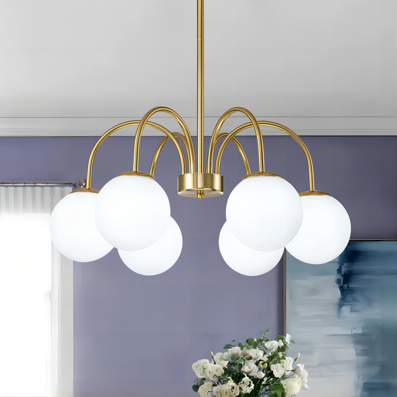 Bradrick 6-Light Chandelier, Or