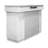 Nariah 2 Person Rectangle Marble Reception Desk with Filing Cabinet