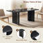 Wooden Rectangular Dining Table With Upholstered Solid Wood Dining Chairs-1356986353-1356985769-1356985768