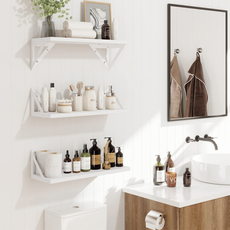 Allida Wood Floating Shelf