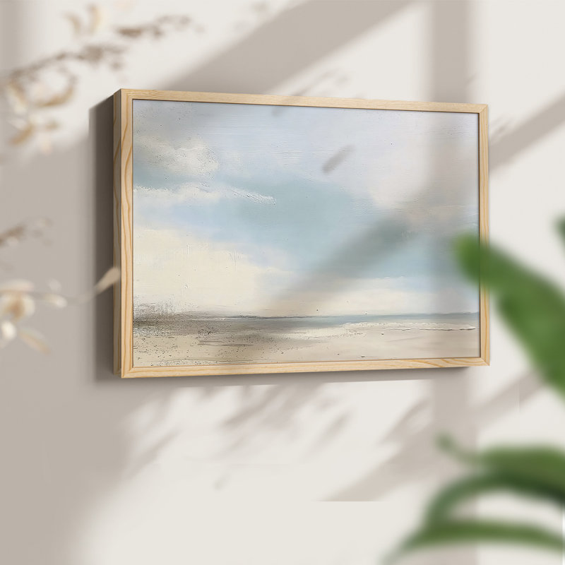 Série abstraite - CXVII - Reproduction encadrée - Restickable, Naturel, H 11 po x l 14 po