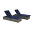 Ensemble de 2 chaises longues d'extérieur avec rangement et chaises de patio-1672230094