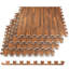 Carreaux de sol en mousse à grain de bois à emboîtement de 3/8 po HomeCube USA-96453267