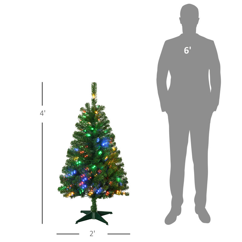 Grand arbre de Noël artificiel pré-éclairé, 4'
