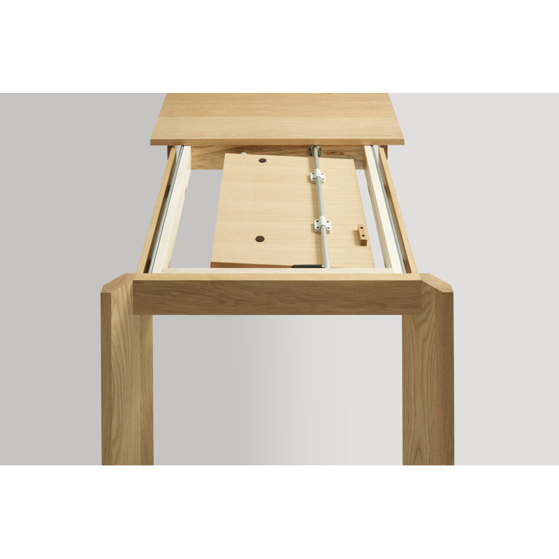 Moreover Solid Wood Dining Table, White Oak, 37" W x 104" L