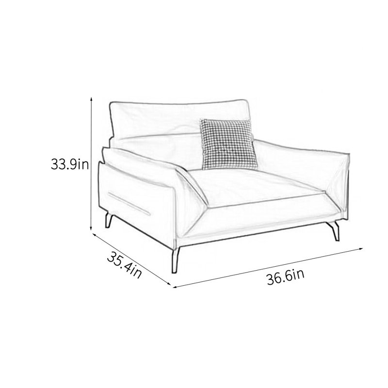 Nordic simple modern office sofa