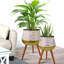 2 pots de fleurs d'intérieur pour plantes d'intérieur Mineko 2 pièces, 26 po, 19 po