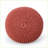 Ottoman Round Knitted Cotton Pouf | Coral Red | Soft Floor Cushion-1309560487
