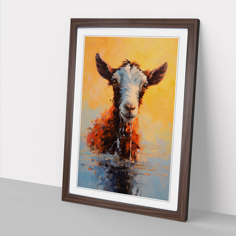 Goat Impressionism - Framed Print