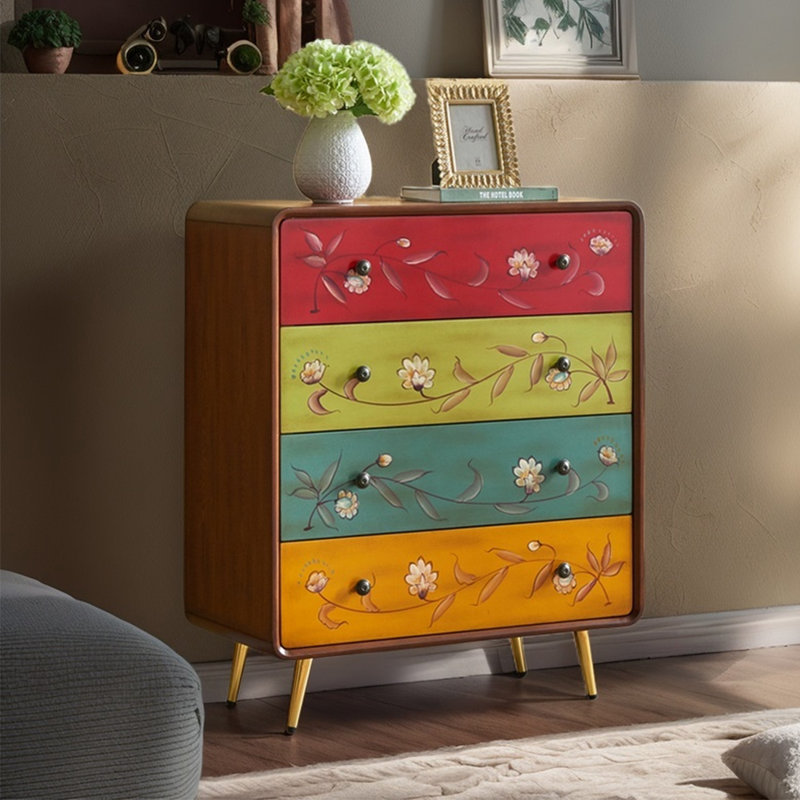 American style painted drawer accent chest