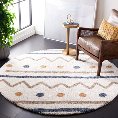 Eymy Shag Abstract Indoor/Outdoor Rug