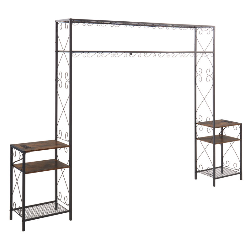 Frame With 2 Nightstands Headboards With Storage Cabinet, Headboard With Shelves, Bookcase Headboard Easy Assembly For Bedroom