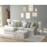 Youngblood - 2pc Sofa Chaise With Comfort Coil Seating, 41" Cocktail Ottoman And 6 Accent Pillows Included