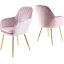 Taraji 46cm H Velvet Upholstered Metal Armchair-22261460-22261463
