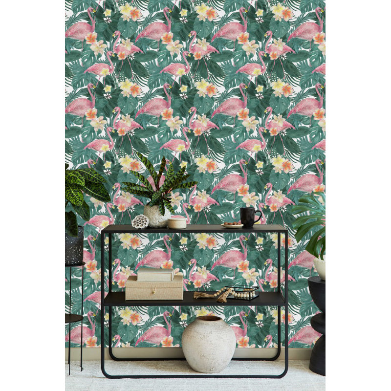 Kitza Floral Wall Mural, 2.08' W x 10.42' L