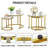 Glass Top Nesting Coffee Table-1406826886