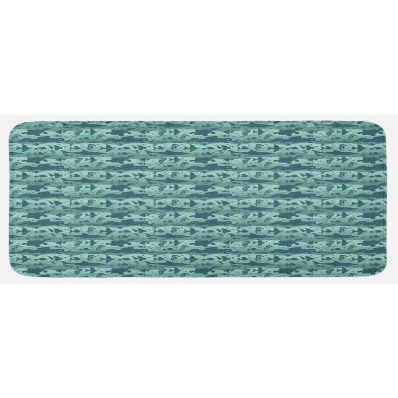 Tapis de cuisine sous l'eau