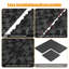 Carreau de terrasse extérieur en polypropylène imbriqué gris Stone Stone 12 po x 12 po