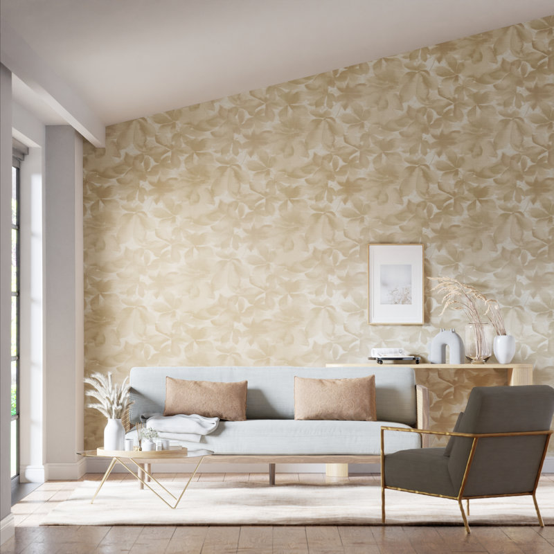 Grounded Wallpaper, Golden Light/Parchment