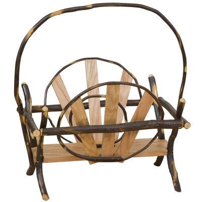Aighan Solid Wood Free Standing Magazine Rack