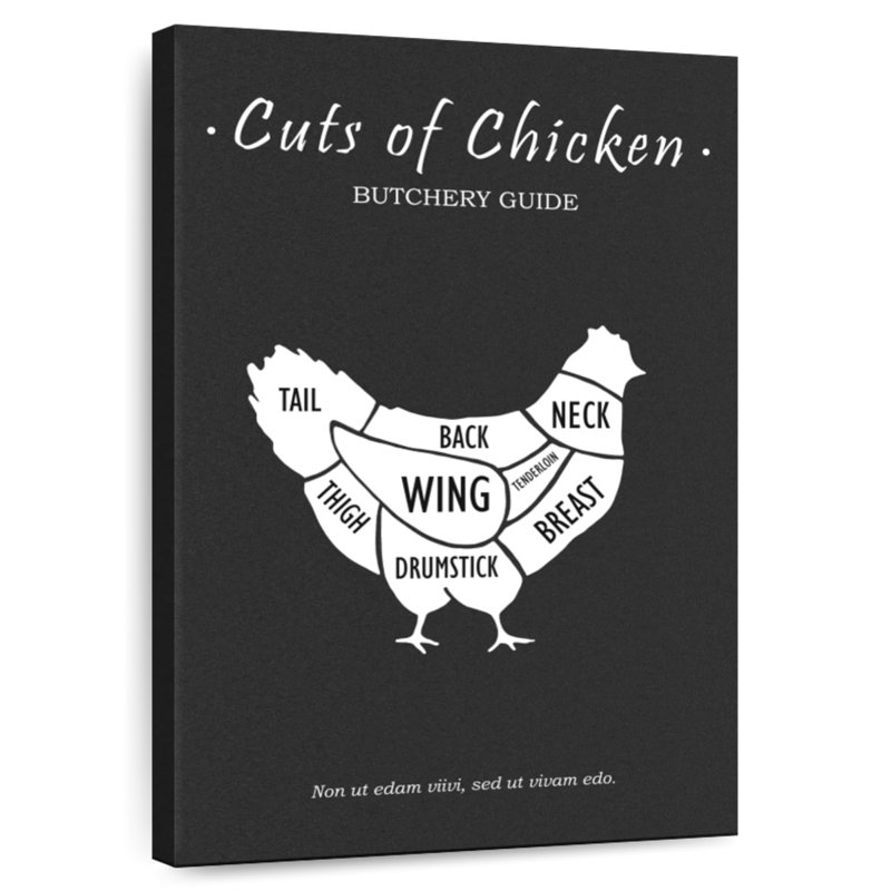 Yarlin Butchery Chicken, 24" H x 16" W