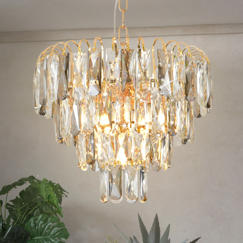 Japrice 5 - Luxury Clear K9 Crystal Chandeliers Living Room Chandelier Dining Room Chandelier
