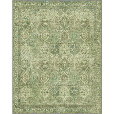 Oriental Machine Printed Area Rug