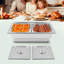 Ensemble de chauffe-plat électrique, serveur de buffet en acier inoxydable, chauffe-plat avec contrôle de la température pour les buffets