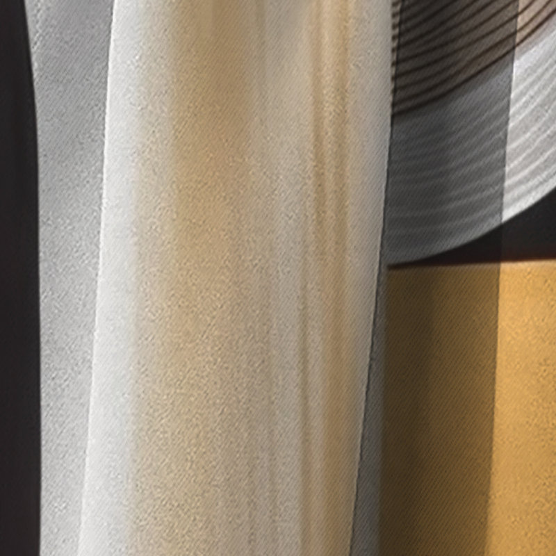 Glam Art Deco Abstract III - Abstract Curtain - Blackout Abstract Curtain - 1 Panels, 52" W x 90" L