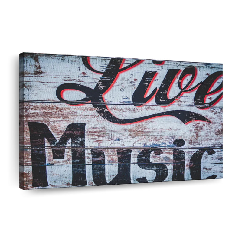 Live Music Graffiti, reproduction sur toile, L 24 po x H 36 po
