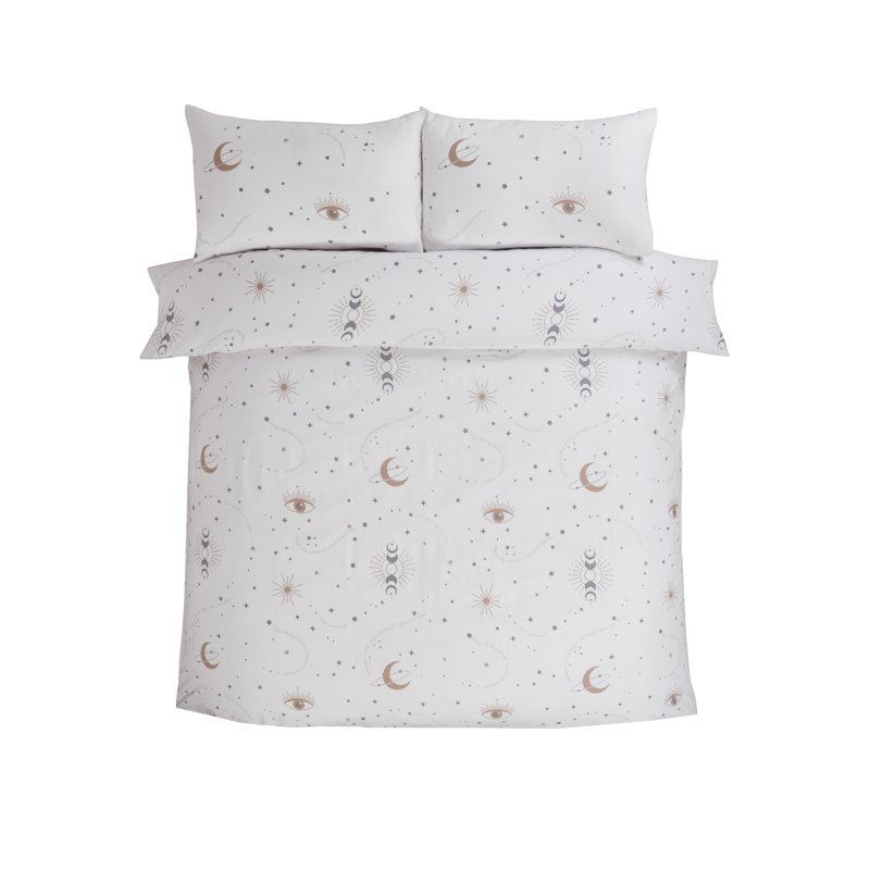 Chenisse Cotton Blend Abstract Duvet Cover with Pillowcases Included, Single Duvet Cover + 1 Standard Pillowcase