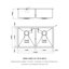 Évier de cuisine à double cuve encastrable 33 po x 19 po x 9 po (50/50) en acier inoxydable de calibre 16 avec cuve profonde de 9 po