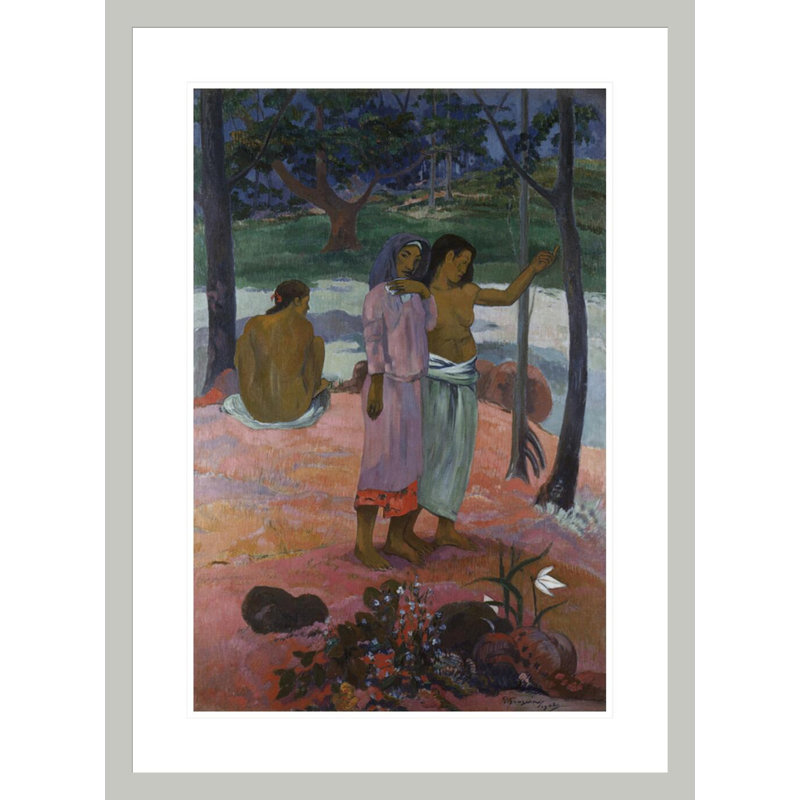 «The Call» par Paul Gauguin - Estampe numérique encadrée, 29.5" H x 21.75" W