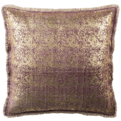 Hawking Embroidered Feather Throw Pillow