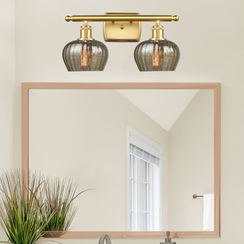 Patrina 2 - Light Dimmable Vanity Light, 6 Watt Vinage LED Bulb, Smoked, Polished Chrome