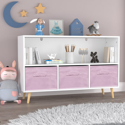 Bibliothèque de rangement pour jouets H 23,62 "x l 35,43" Hibo