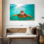 Tortue verte de Maui sur toile-1325578234