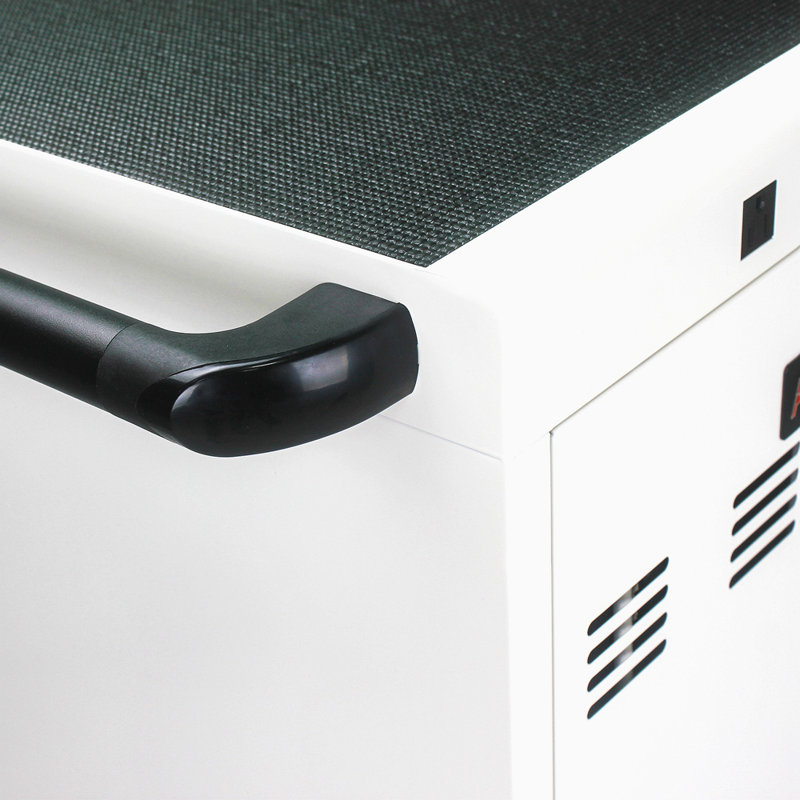 Mobile Charging Cart And Cabinet For Tablets Laptops 35-Device (B30PLUS), White