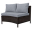 Ensemble de canapé modulaire d'extérieur 5 pièces 5 pièces-1580202690