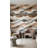 Geometric Wallpaper Wavy Earth Tones Wall Mural