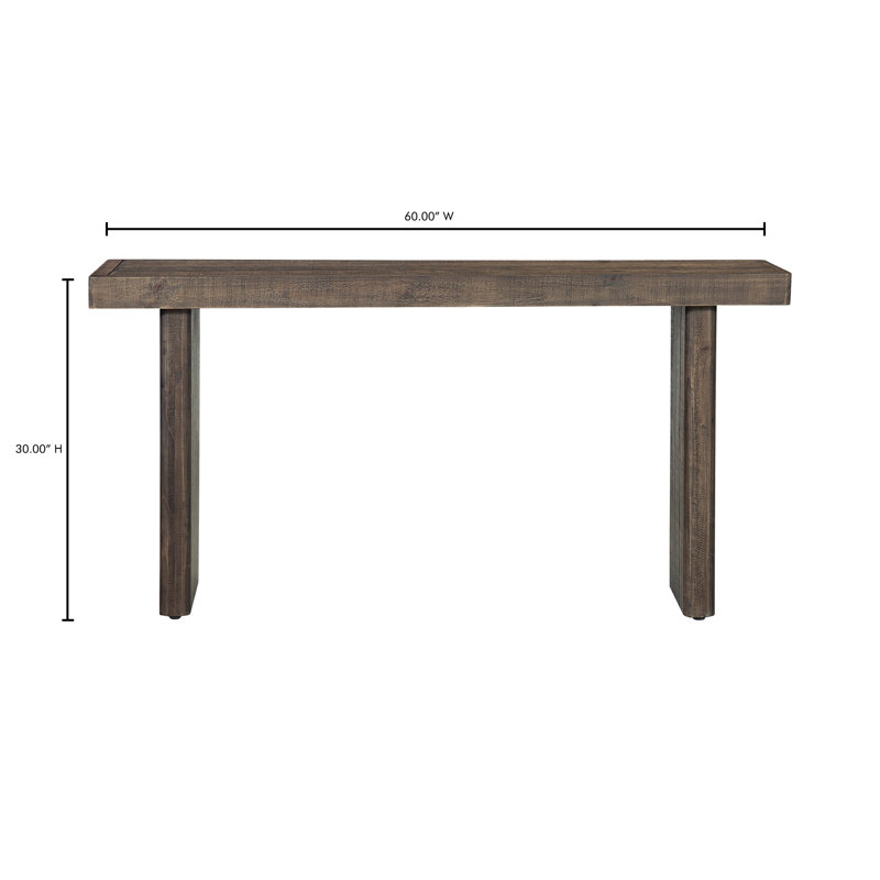 Monterey 60'' W Solid Wood Console Table, Brown