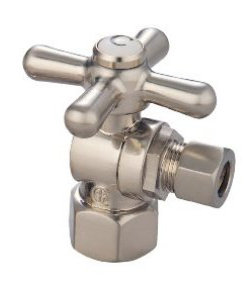 Quarter Decorative Turn Valves, Brushed Nickel